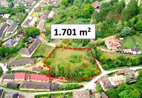 Gemerská Poloma- 1.701 m2 POZEMOK NA RD- 10 minút od Rožňavy