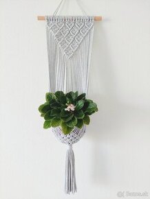 Macrame zavesny kvetinač