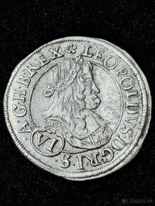 6 Kreuzer 1672 IAN Leopold I. Graz