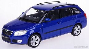 Predám nerozbalený model Škoda FABIA COMBI 2009 modrá farba - 1