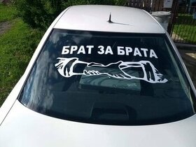 Nálepka na auto Brat za brata