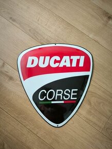 Smaltova tabuľa, cedula Ducati corse