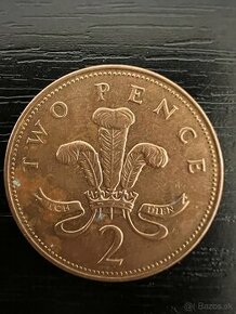 2 Pence 0.02GBP II. Elizabeth 1993