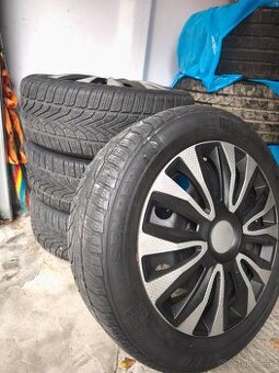 Plechové disky 5x112 zimné pneu 205/55 r16