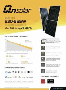 Fotovoltaický panel Qn-solar QNM182-HG540-72 540W