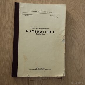 Matematika I. Zbierka úloh Rande. Viera Sekerova a kol.