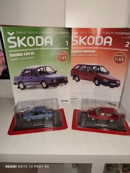 Deagostiny Škoda 135GL +Škoda Forman včetně casopisu