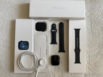 Predám Apple Watch 9 45mm, čierne v záruke