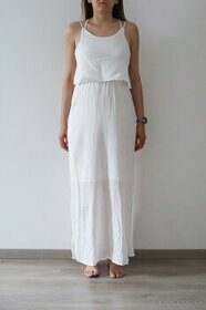 Dlhé letné biele šaty Esmara - 1
