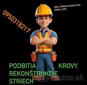 Podbitie ,Krovy strechy podbijanie rekonštrukcie - 1