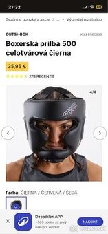 decathlon boxerska prilba