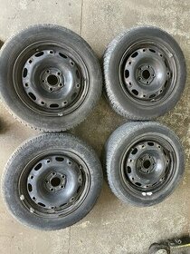 Plechové disky 5x100 R14 aj s pneu 185/60 R14 - 1