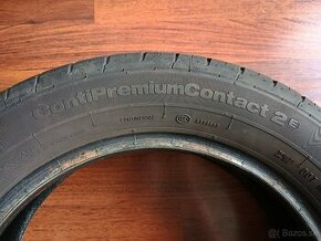 4 letné pneumatiky 205/55R16 = 2 ks Continental + 2 Kleber - 1