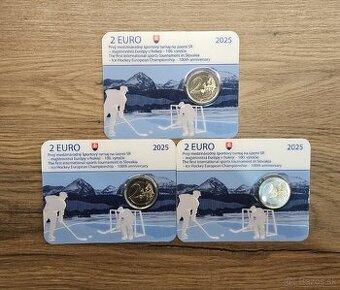 Slovensko 2025 Hokej coincard / karta 2 euro