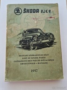 ŠKODA 1201 SEZNAM NÁHRADNÝCH DÍLŮ (4 JAZYČNÝ)