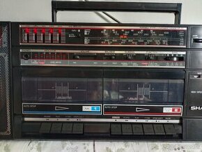 Sharp wf372H(BK) radiomagnitofon retro kazeťák