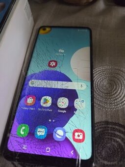 Samsung A21s puknutý displej funkčný na súčiastky da sa použ - 1