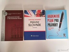 Právo: Akademické psaní, AJ-SJ slovník, štúdie - obchod