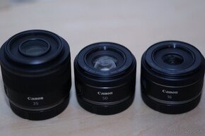 Canon RF 35, Canon RF 50 , Canon RF 16mm