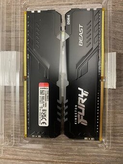 Predám Kingston FURY 16 GB KIT DDR4 3600 MHz CL17 Beast RGB