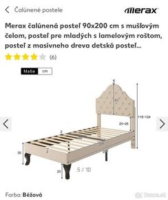 Predám dievčenskú posteľ 90cm