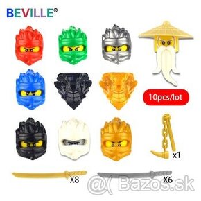 NINJAGO 10 ks sada figurok so zbranami