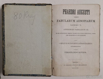 Phaedri Augusti liberti fabularum Aesopiarum Libri V. 1865