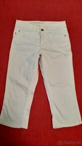 Capri džínsy biele