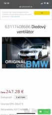 DIÓDOVÝ VENTILÁTOR BMW 5 G30