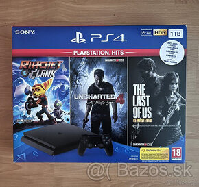 PREDAM Playstation 4 Slim 1TB + 1 OVLADAC + 7 HIER KE, PP