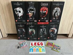 P: LEGO Star Wars helmy a VENOM, CARNAGE hlavy - NOVÉ