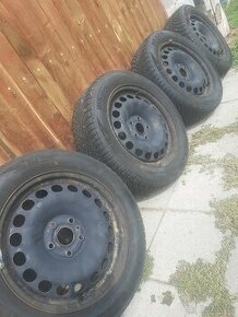 ALU disky Škoda 5x112 r16    205/55 r16 zimne pneu