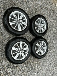 Predám zimnú sadu VW 5x112 R15 zimné pneu 195/65 R15 - 1