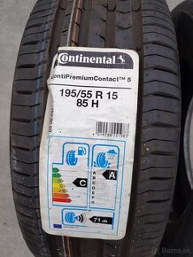 Predám2ks pneu Continental195/55r15