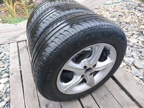 4x100 R15 Elektróny 3ks, alu disky + 195/65 r15 pneumatiky