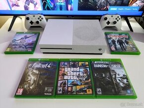 XBOX ONE S / 2X OVLÁDAČ / HRY