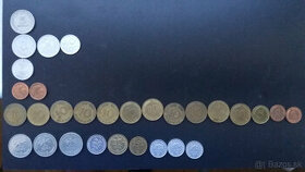 různé mince 30 ks  - zahraničí -  Evropa, EU, Evropská unie