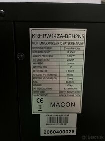 Tepelné čerpadlo značky Macon - 1