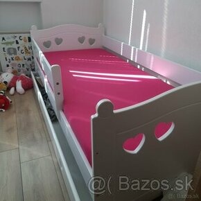 Detská posteľ 80x180 s úložným priestorom a matracom