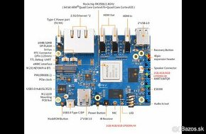 Orange PI 5 plus, 8-core 64-bit CPU, 16GB DDR4 RAM, novy - 1