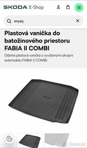 Plastová vanička Fabia 2 combi - 1