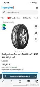 Bridgestone Duravis R660 Eco 225/65 R16 C - dodavkove letne