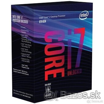 I7 8700K,Základná doska+RAM 16GB