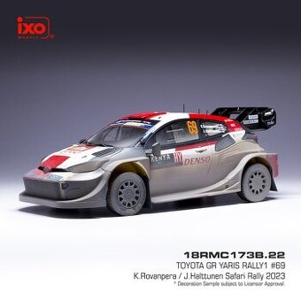 Modely Toyota GR Yaris Rally 1:18 IXO - 1