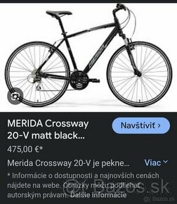 Merida Crossway 20-V matt black