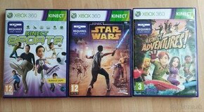 Kinect hry xbox 360 4€/kus len spolu