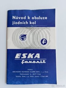 Retro návod bicykel Favorit Eska