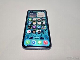 APPLE IPHONE XR 128GB BLUE,ZDRAVIE BATÉRIE 100% - 1