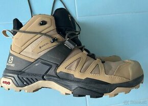 NOVÉ topánky SALOMON X Ultra 4 MID GTX Black/Safari 46 2/3