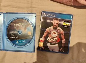 Hry na ps 4, UFC 3, Mass Effect Andromeda